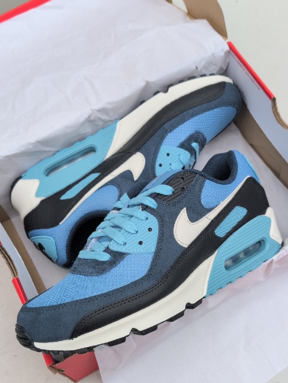 Nike Air Max 90 PREMIUM - Armory Navy - Men's Size 10.5 ( FZ9895-400 )